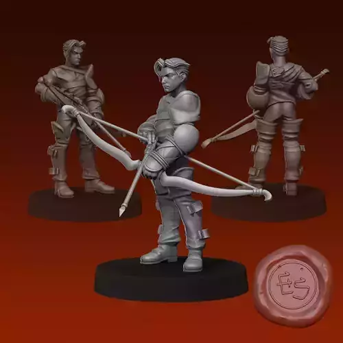 Male Archer - Final Fantasy Tactics - 32mm Miniature