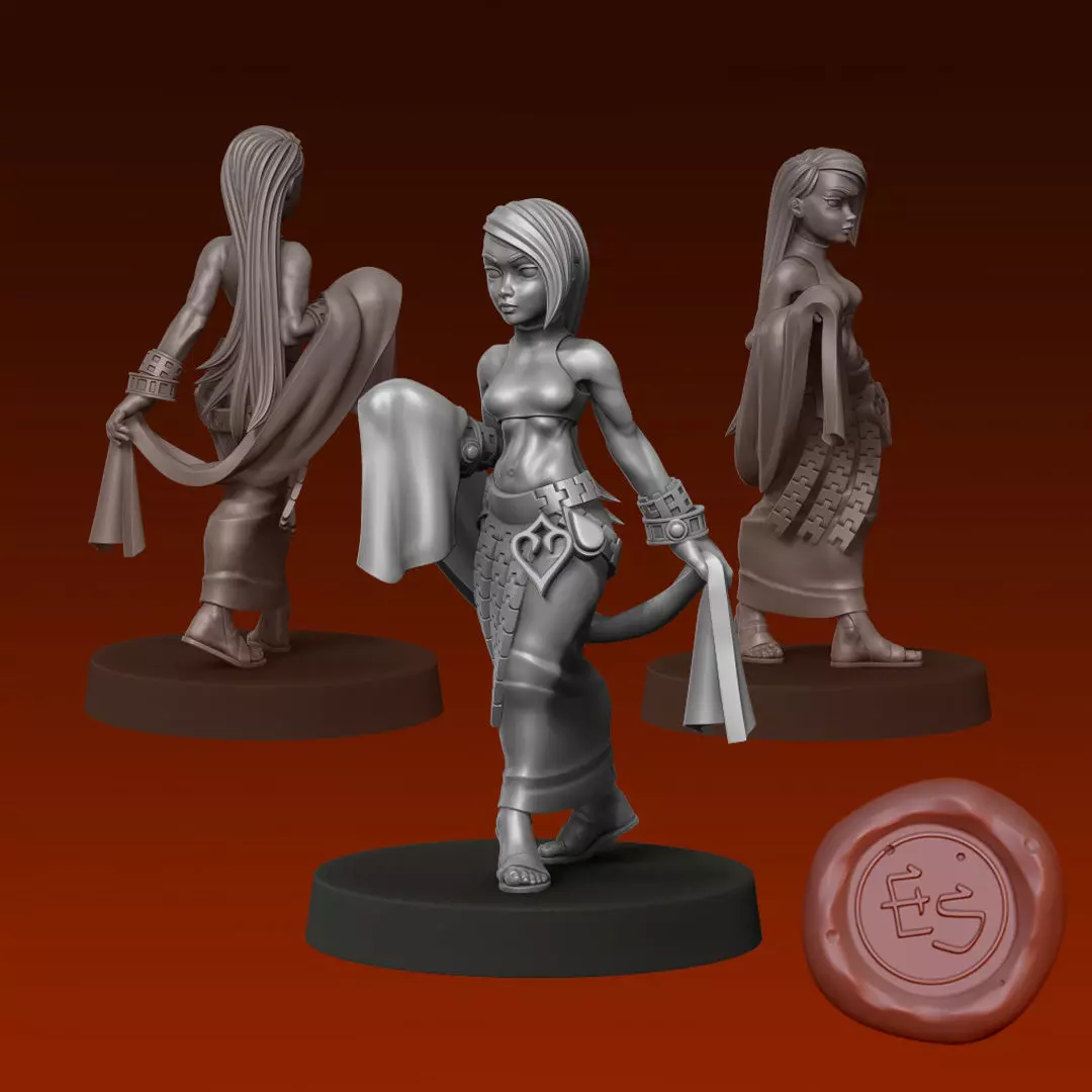 Dancer - Final Fantasy Tactics - 32mm Miniature 3D print model_0