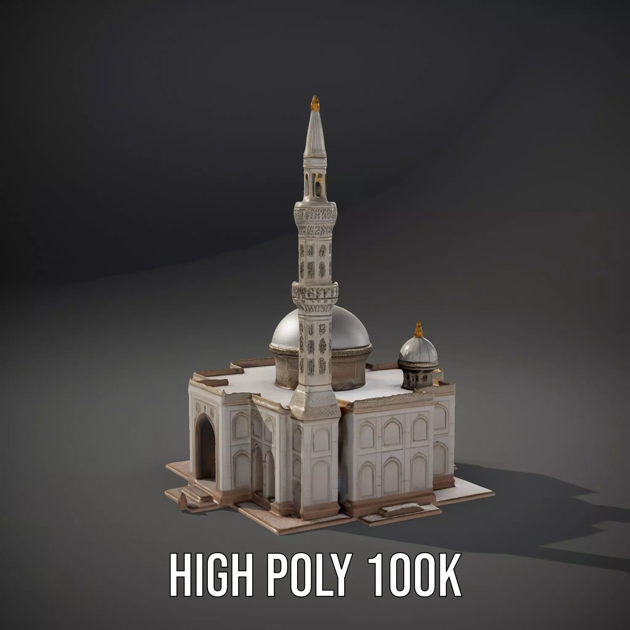 Ornate Mosque model pack Low-poly 3D model_10