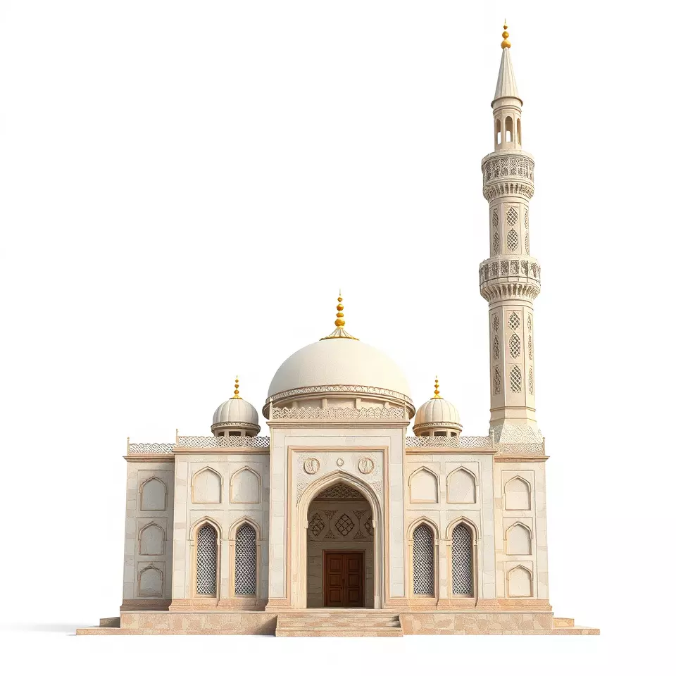 Ornate Mosque model pack Low-poly 3D model_2
