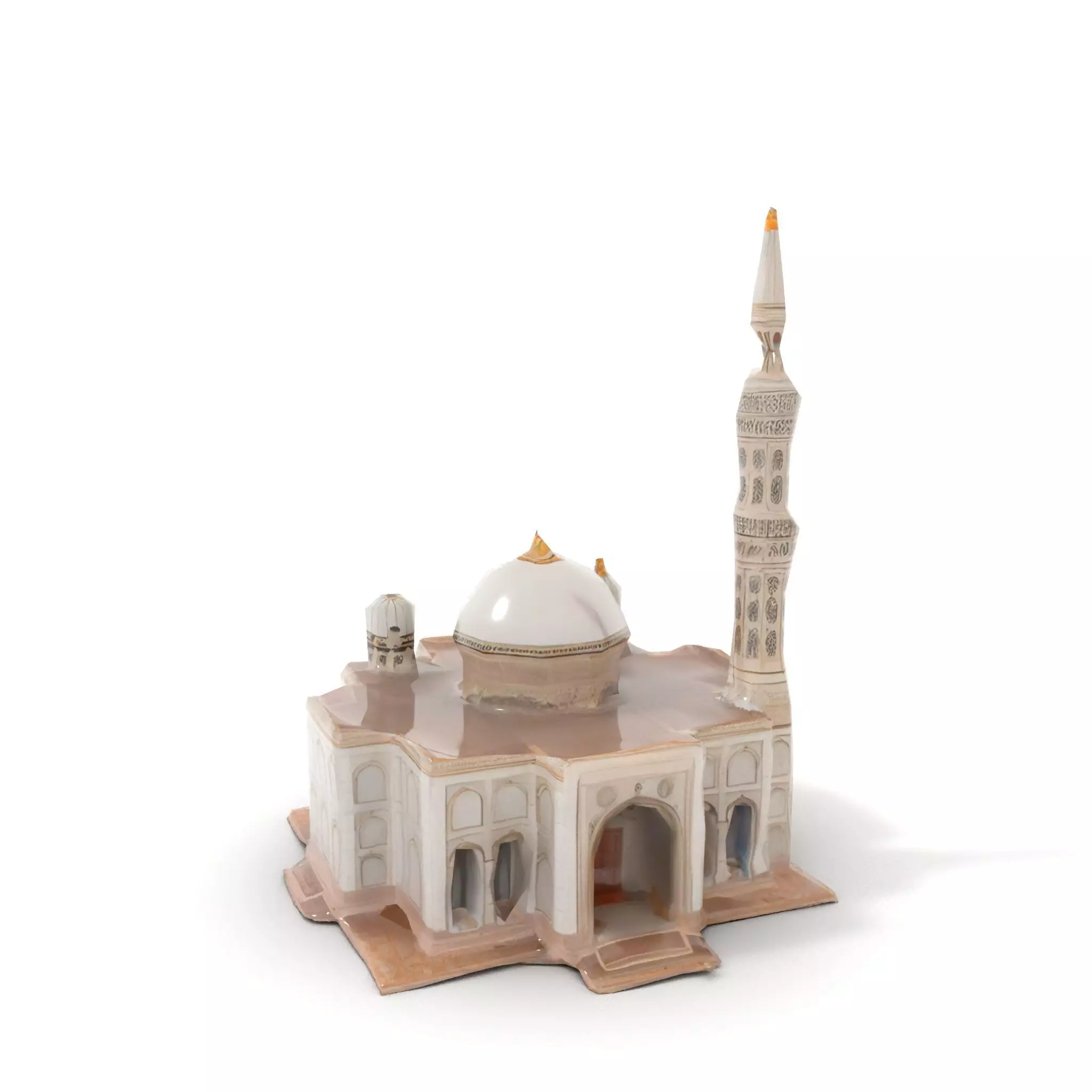 Ornate Mosque model pack Low-poly 3D model_7