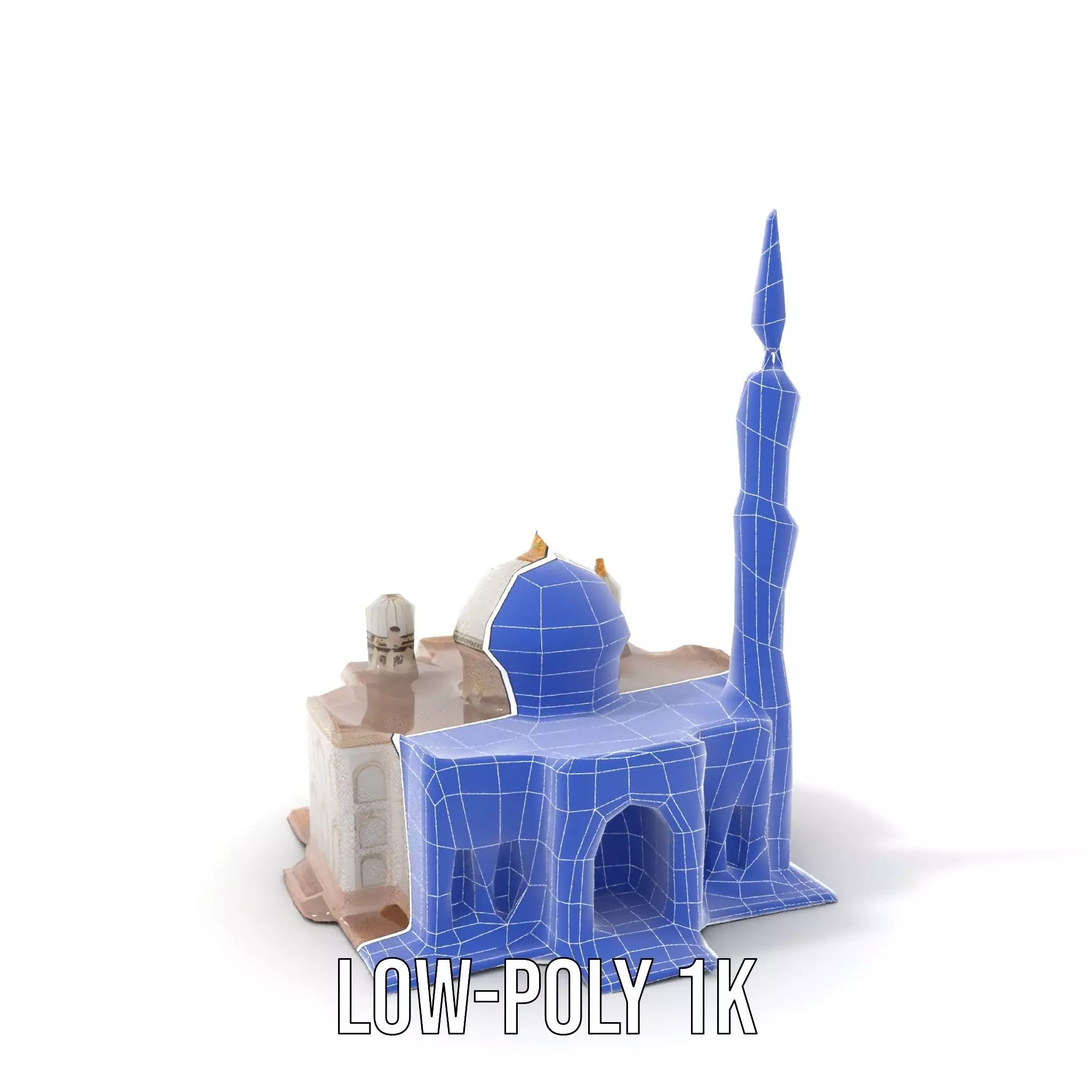 Ornate Mosque model pack Low-poly 3D model_17
