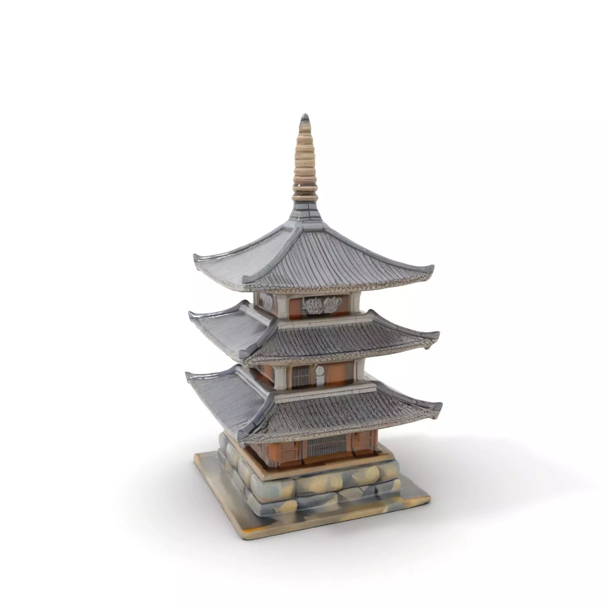 Traditional Pagoda Architecture model pack Low-poly 3D model_0