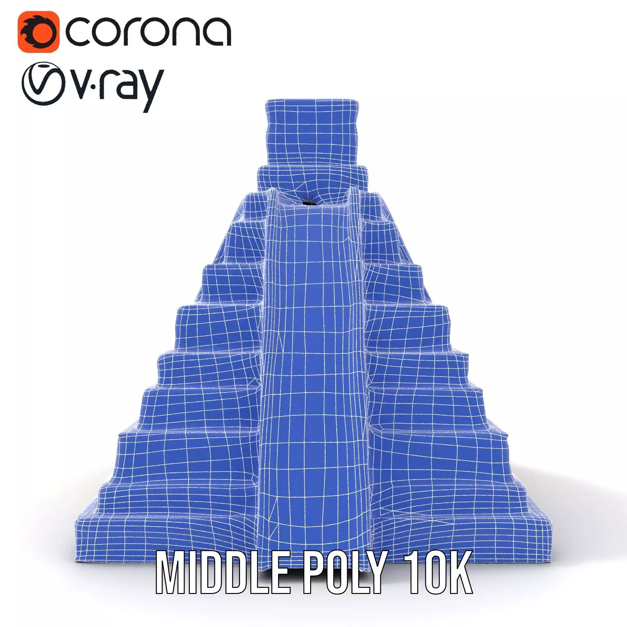 Ancient Stone Pyramid model pack Low-poly 3D model_18