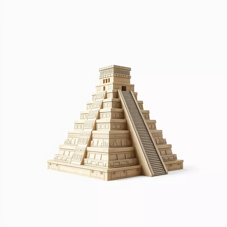 Ancient Stone Pyramid model pack Low-poly 3D model_2