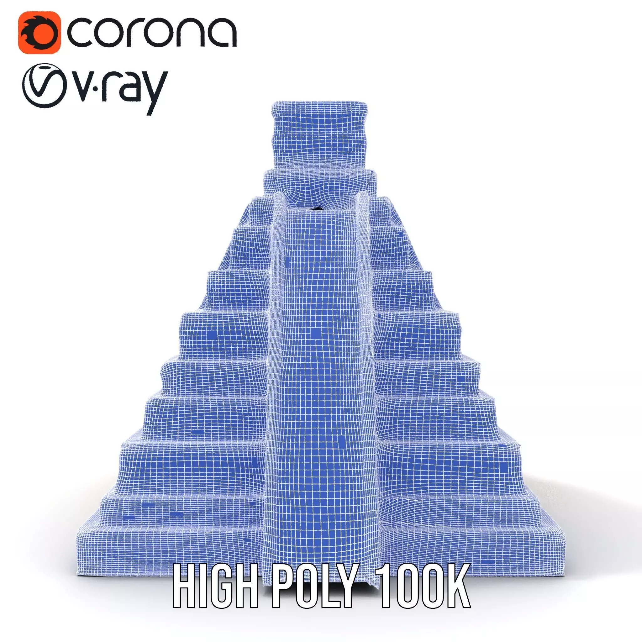 Ancient Stone Pyramid model pack Low-poly 3D model_28