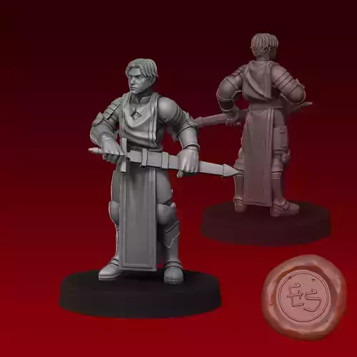 Wiegraf Folles - Final Fantasy Tactics - 32mm Miniature 3D print model