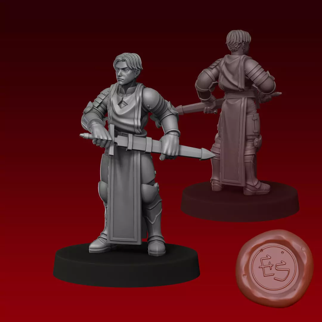 Wiegraf Folles - Final Fantasy Tactics - 32mm Miniature 3D print model_0