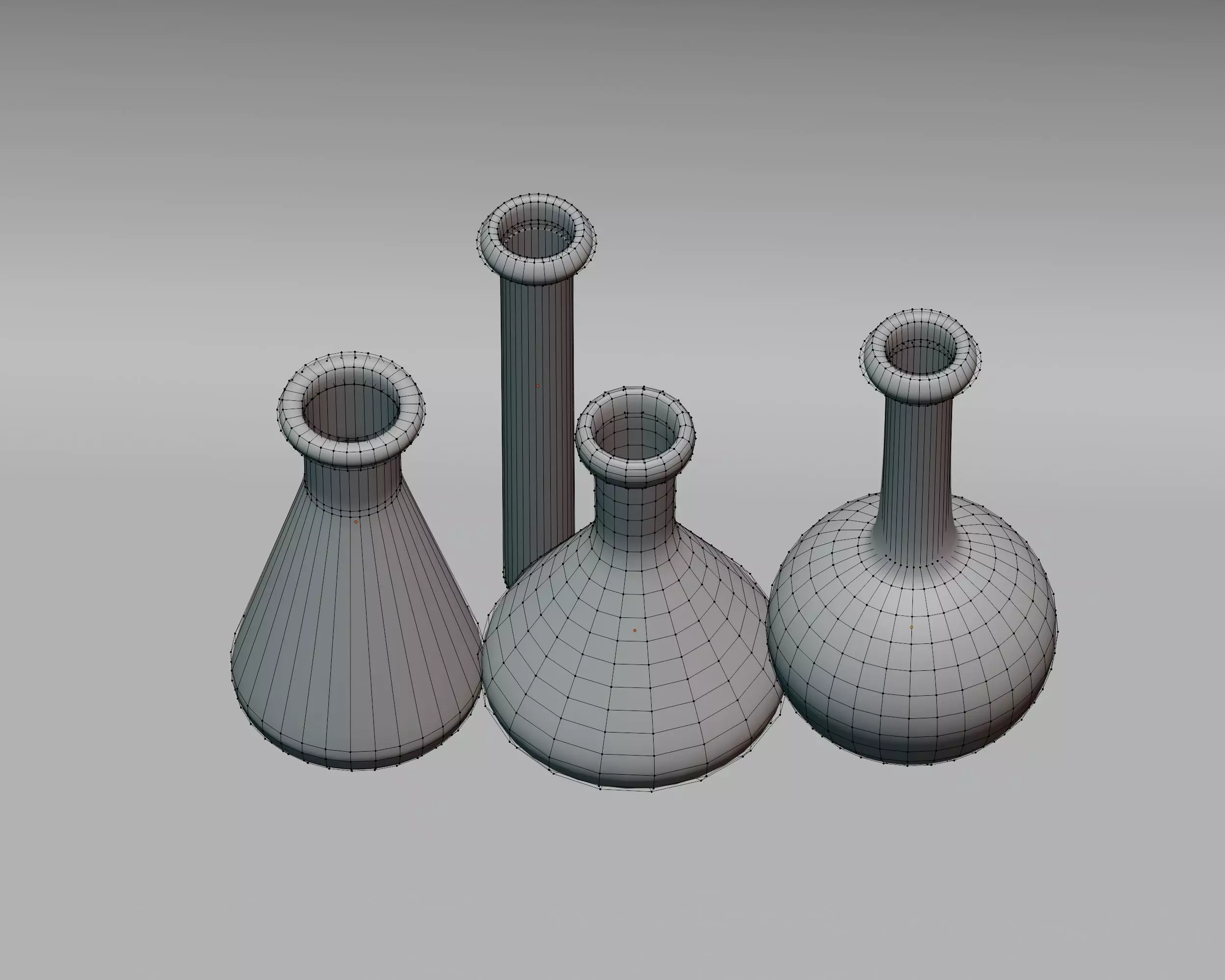 Chemistry Equipment Low-poly 3D model_5