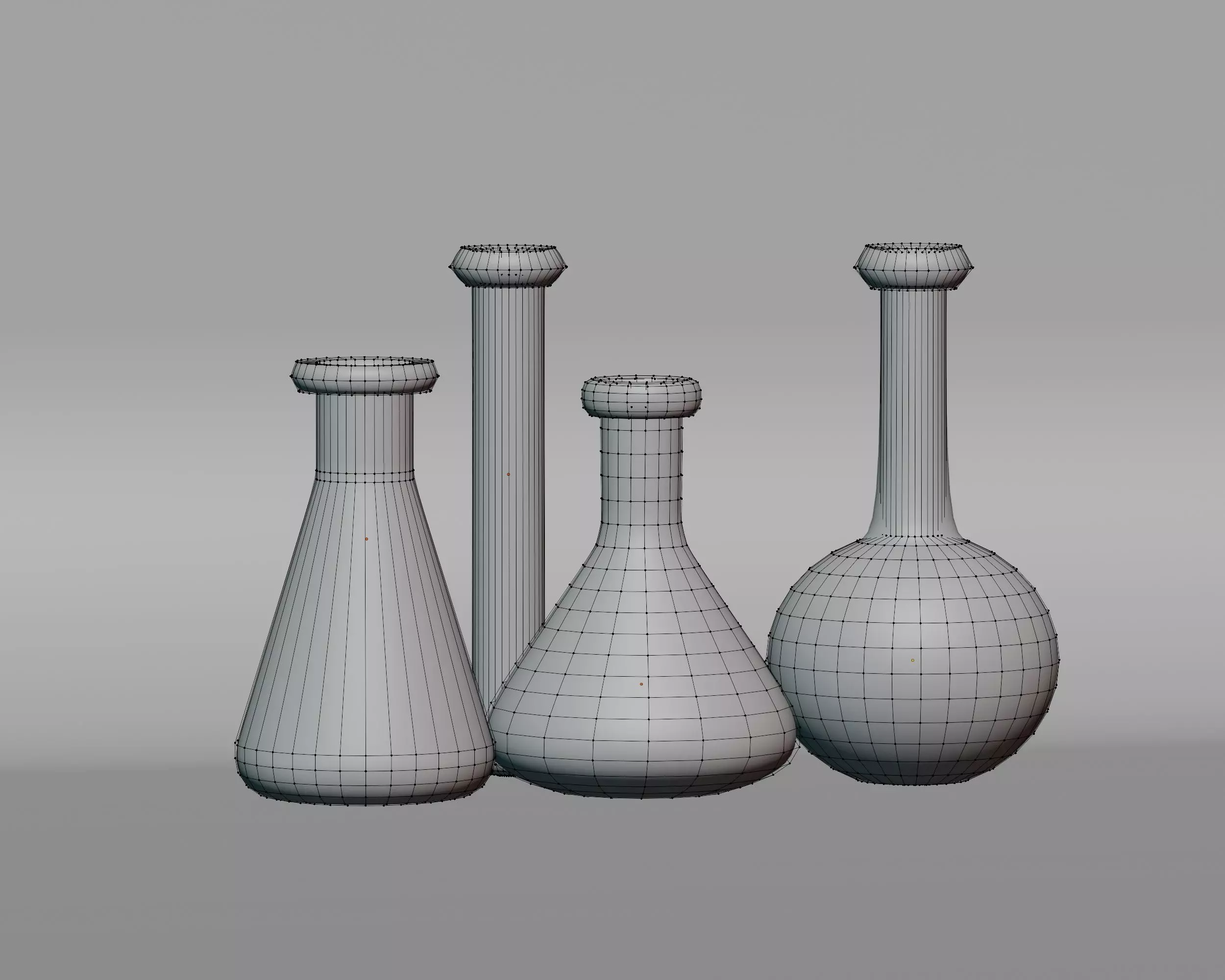 Chemistry Equipment Low-poly 3D model_1