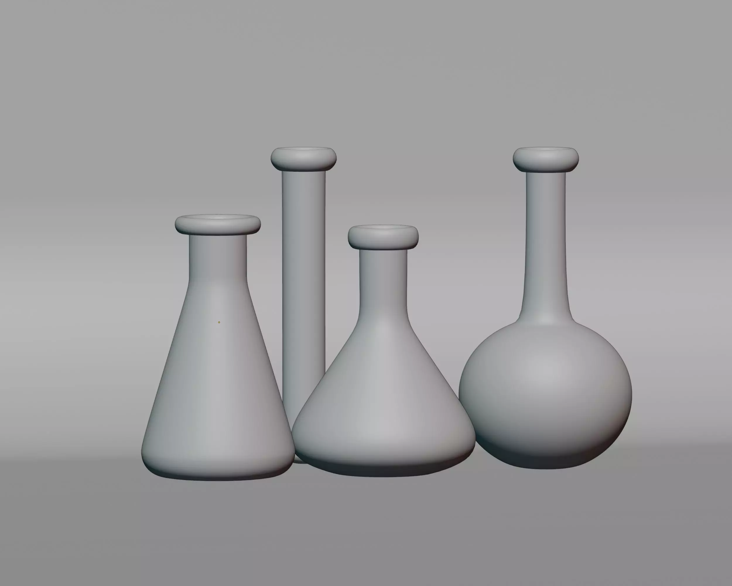 Chemistry Equipment Low-poly 3D model_3