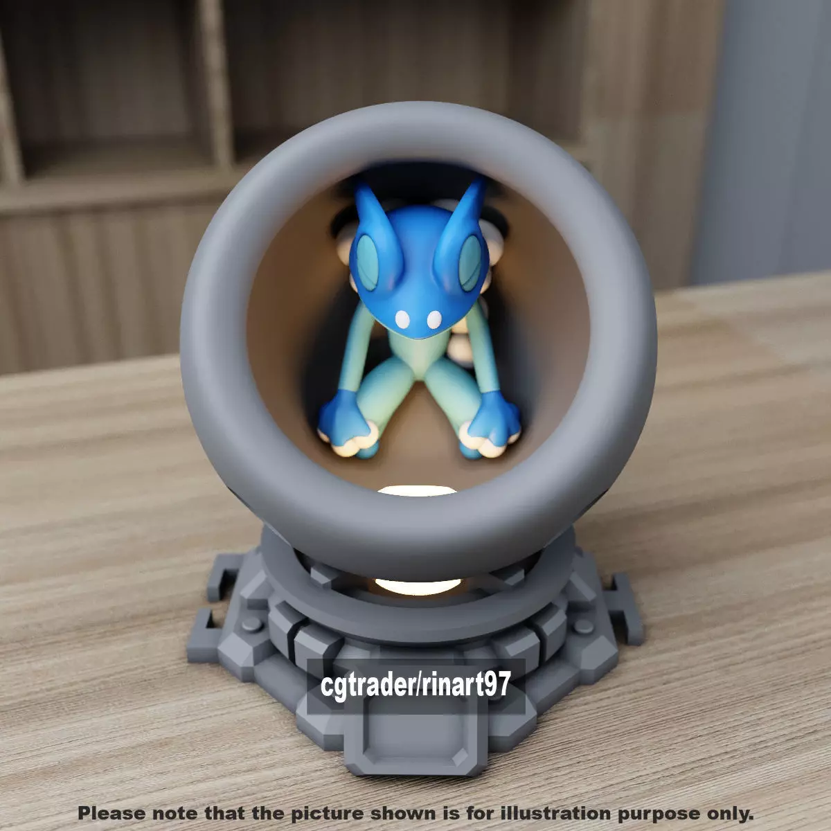 Frogadier healing machine pods 3D print model_2