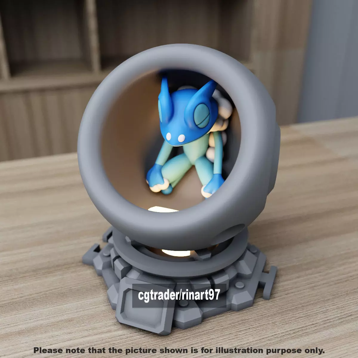 Frogadier healing machine pods 3D print model_4