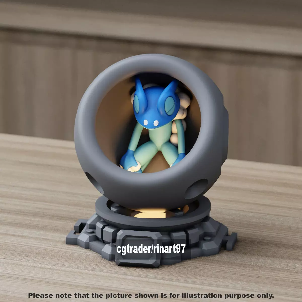 Frogadier healing machine pods 3D print model_7