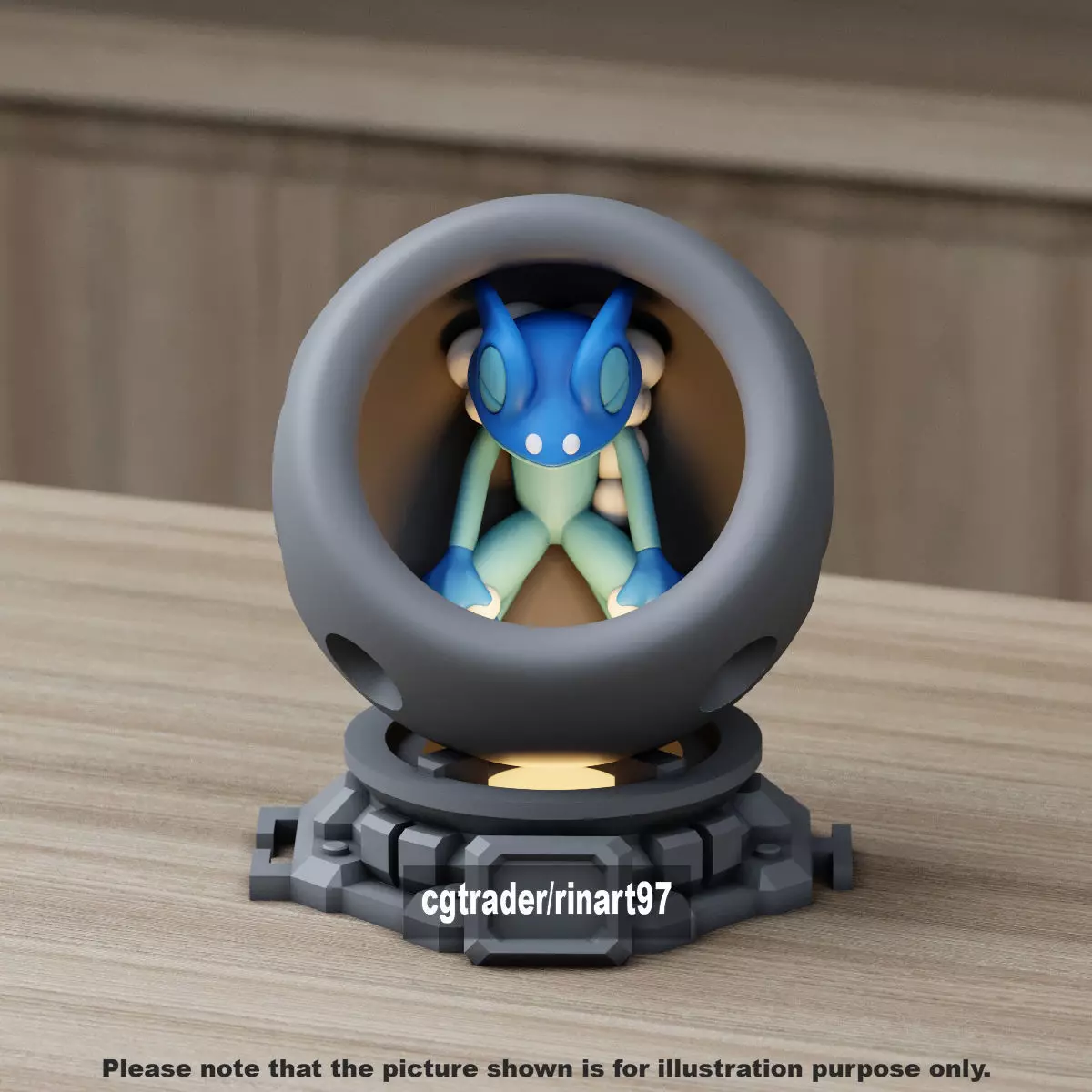 Frogadier healing machine pods 3D print model_8