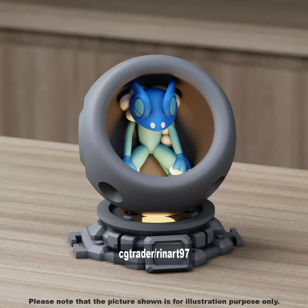 Frogadier healing machine pods 3D print model_9