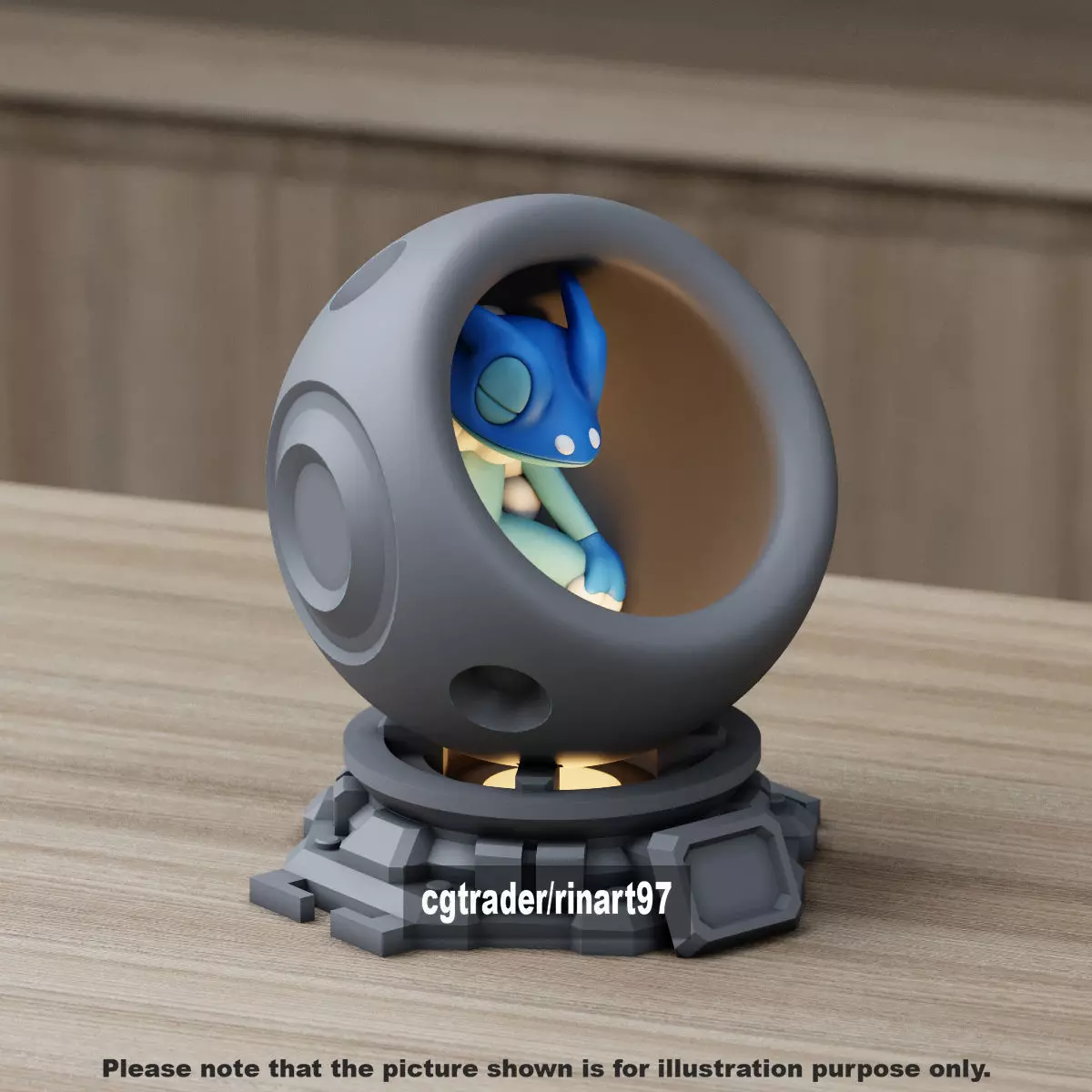 Frogadier healing machine pods 3D print model_12