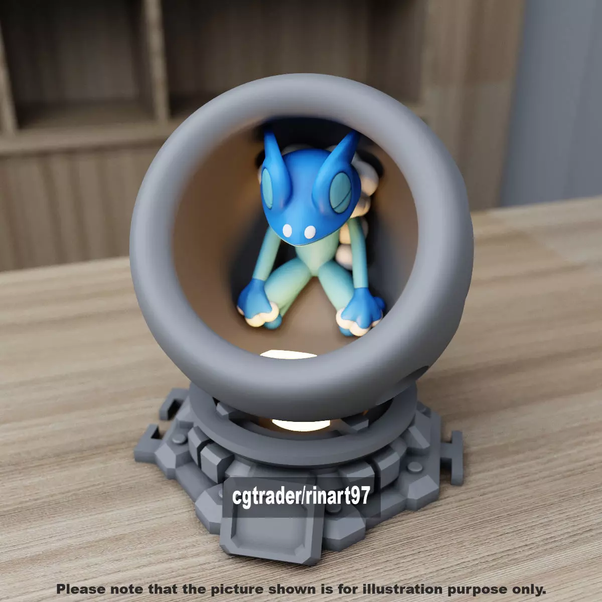 Frogadier healing machine pods 3D print model_3