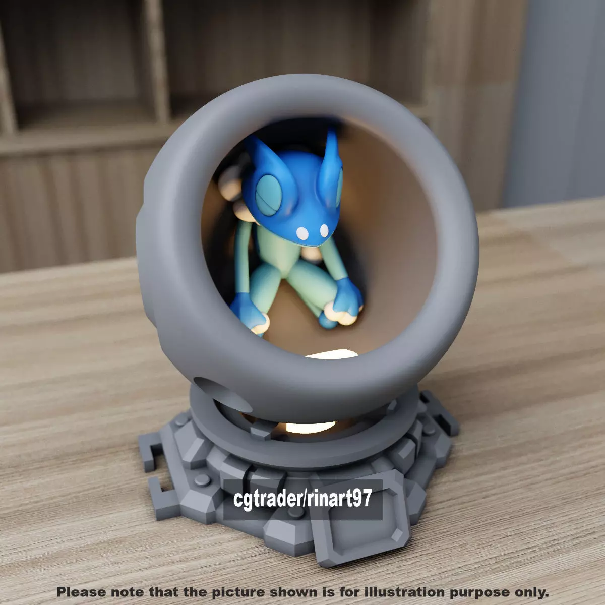 Frogadier healing machine pods 3D print model_6