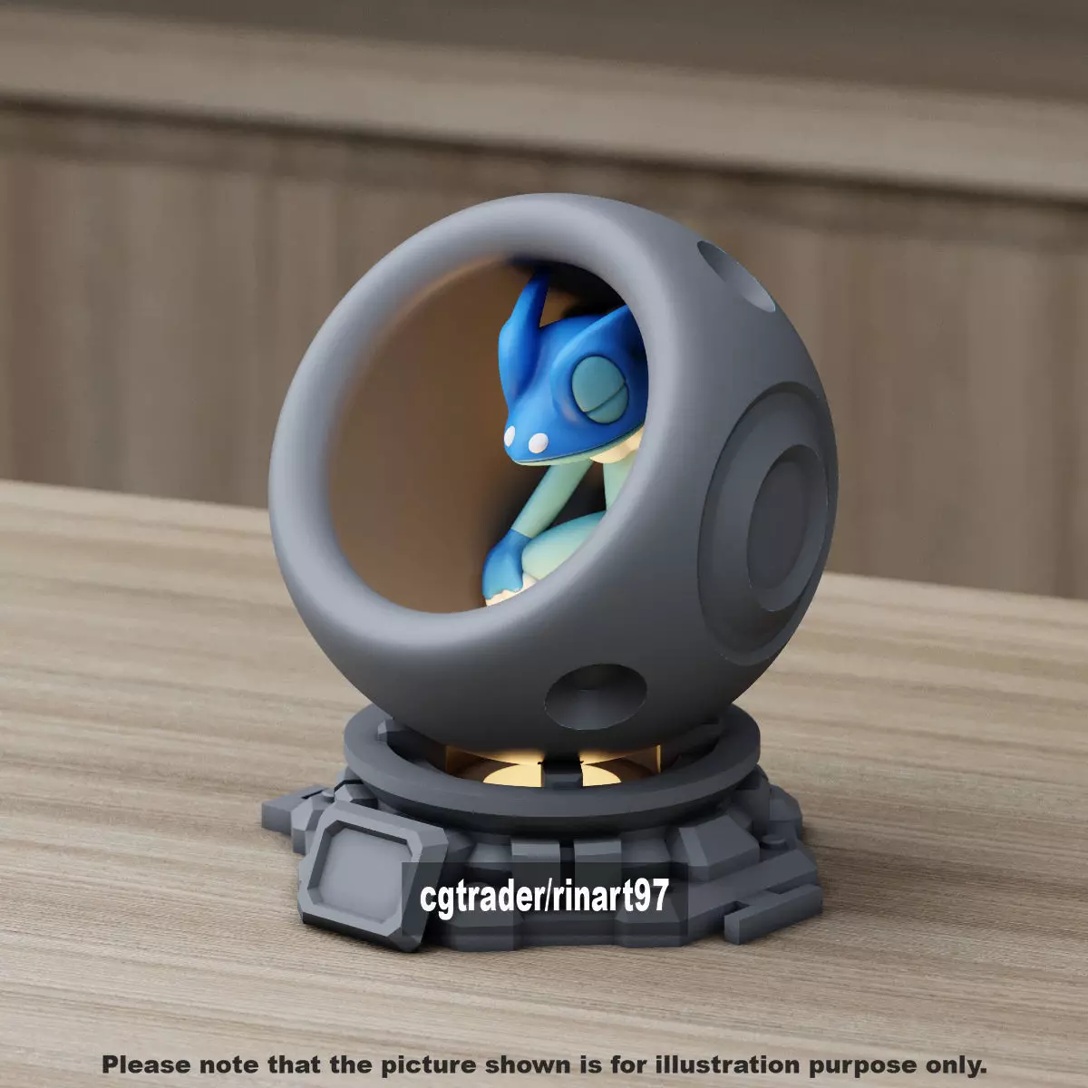 Frogadier healing machine pods 3D print model_1