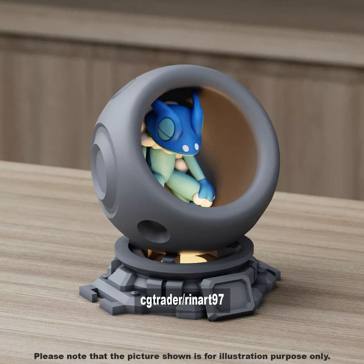 Frogadier healing machine pods 3D print model_11