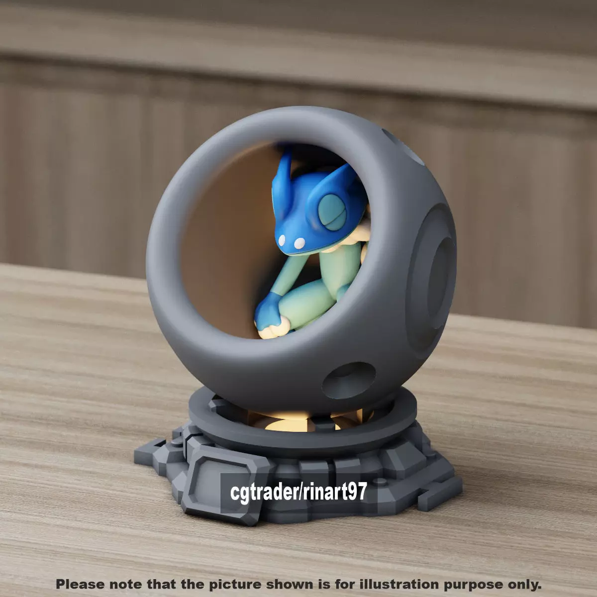 Frogadier healing machine pods 3D print model_14