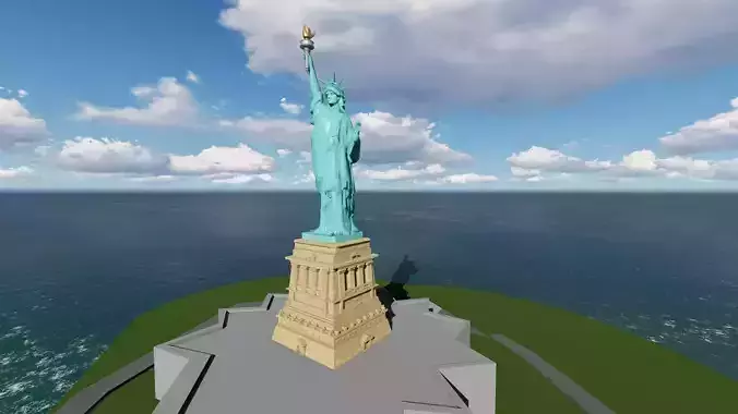 AMERICA STATUE OF LIBERTY  3D model