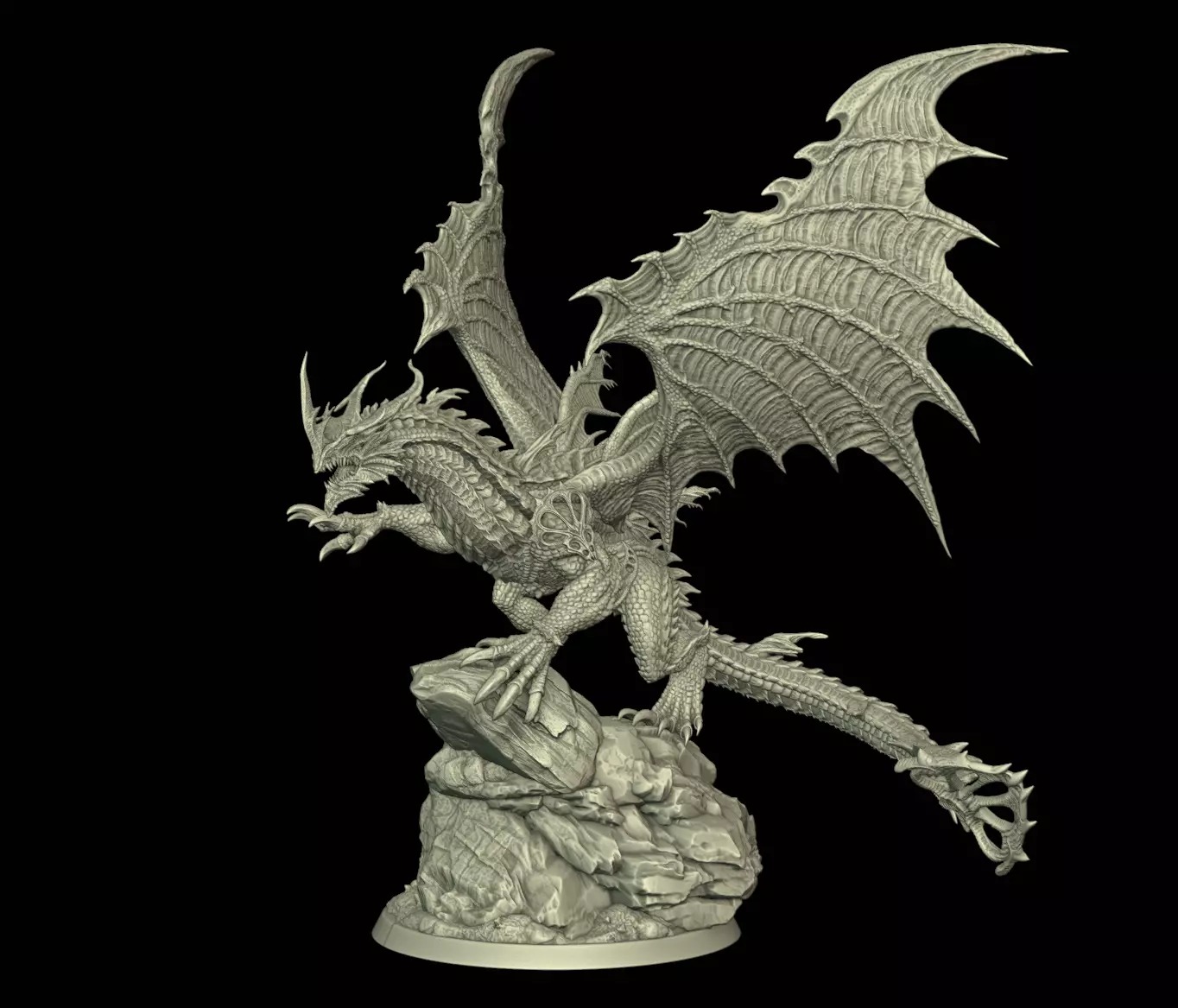 Adult Dragon 3D Print Model 3D print model_3