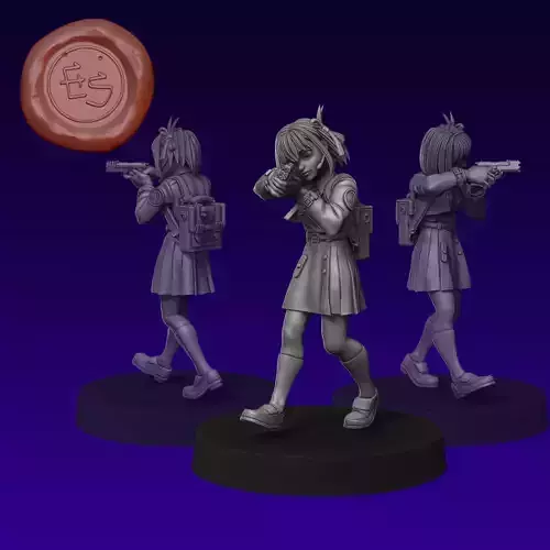 Chisato Nishikigi - Lycoris Recoil - 32mm Miniature