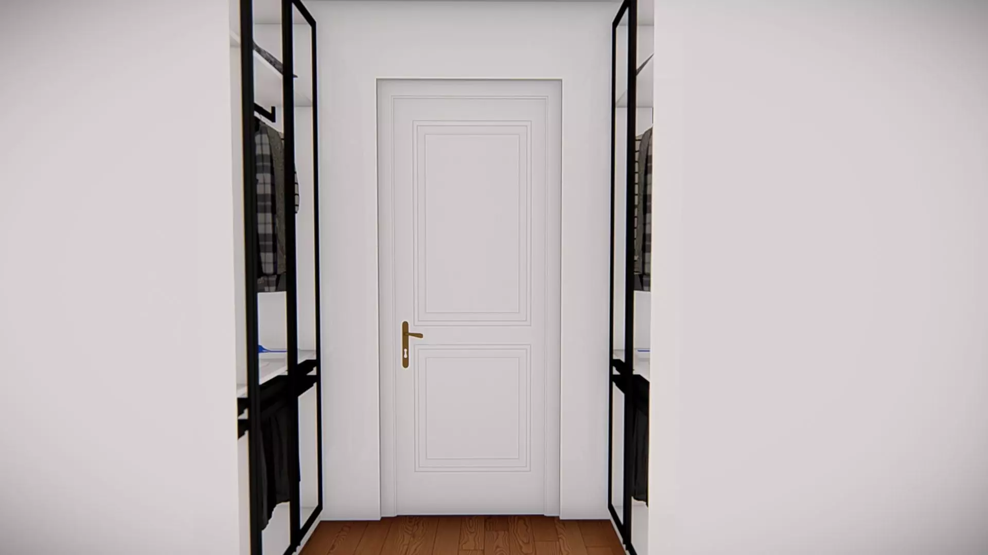 American Style House Exterior 3D Model Classic Residential Home 3D model_20