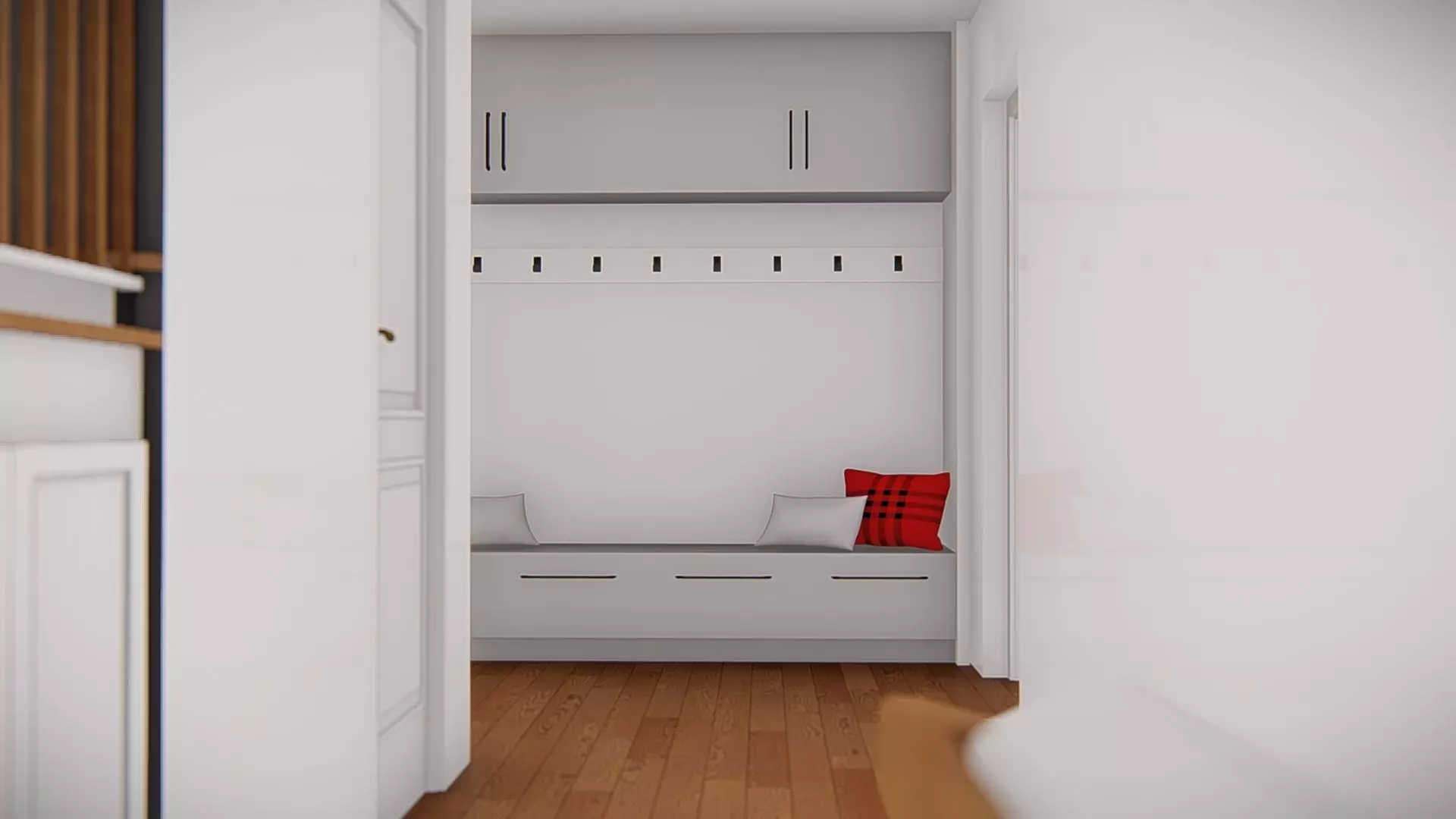 American Style House Exterior 3D Model Classic Residential Home 3D model_18