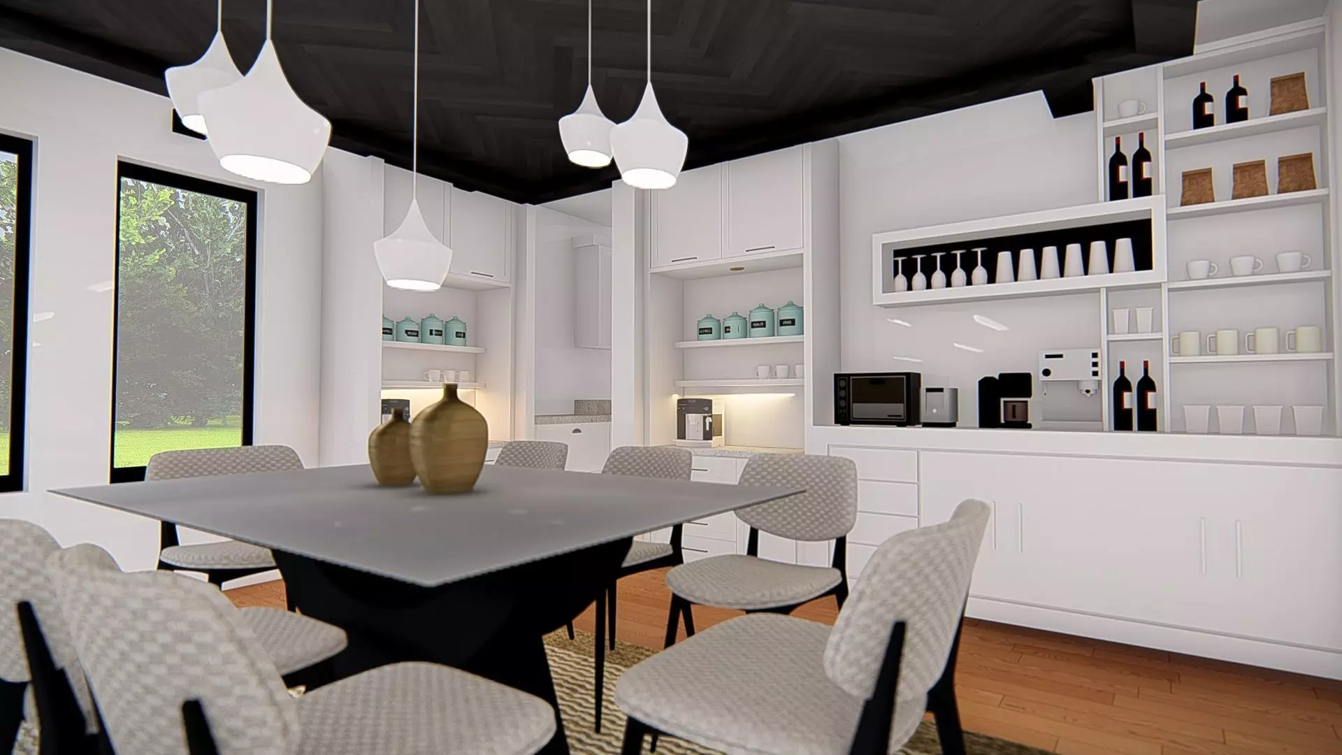 American Style House Exterior 3D Model Classic Residential Home 3D model_23