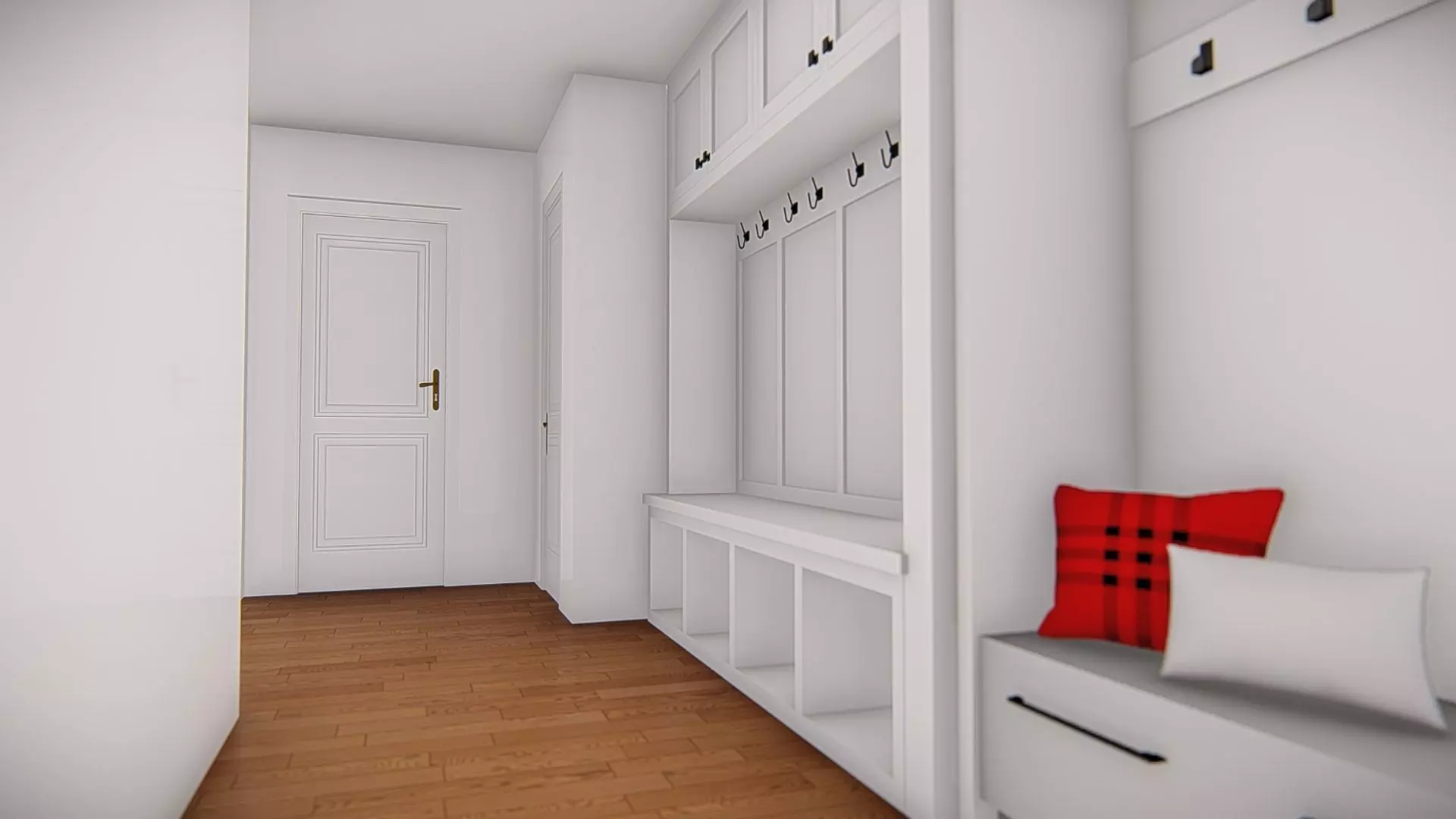 American Style House Exterior 3D Model Classic Residential Home 3D model_19