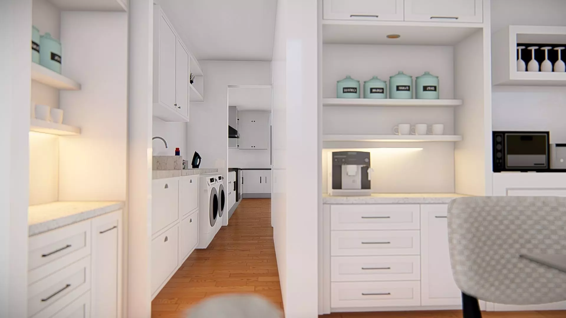 American Style House Exterior 3D Model Classic Residential Home 3D model_24