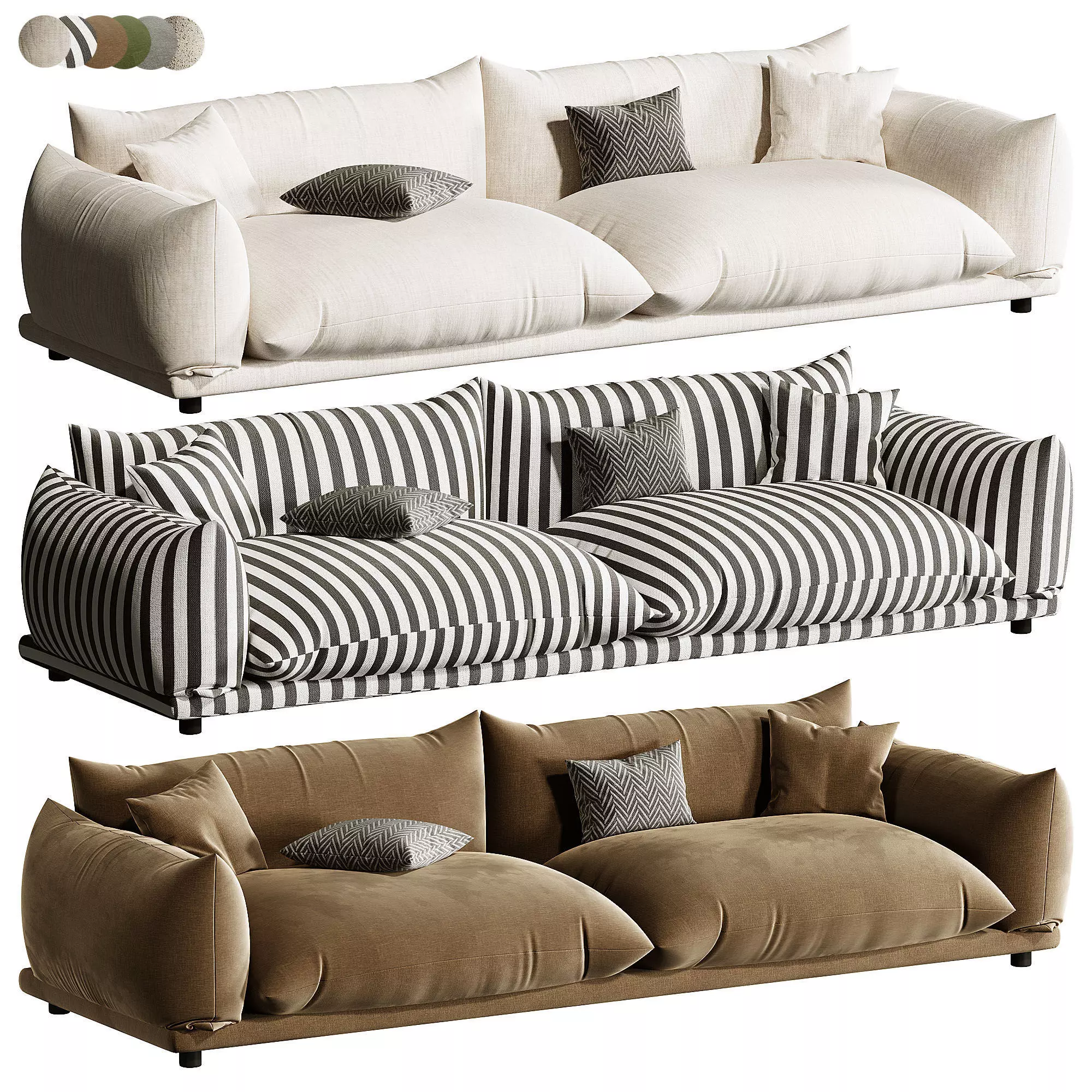 Marenco Sofa By Arflex 3D model