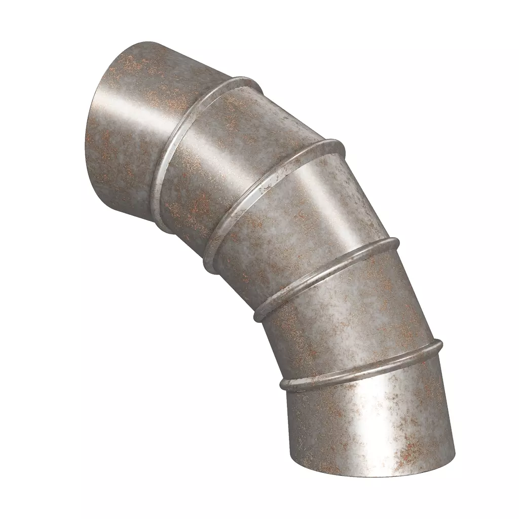 Rusty HVAC Elbow Air Duct 3D model_0
