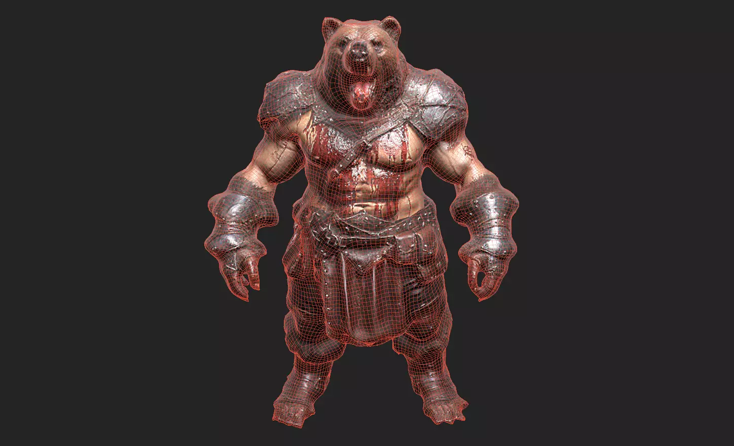 Animal Warrior Pack 4 Low-poly 3D model_39