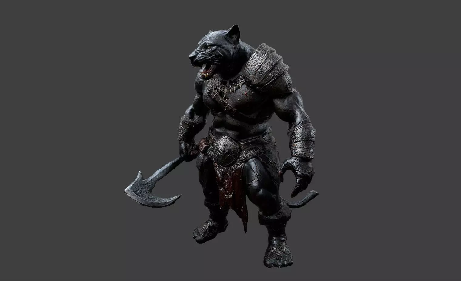 Animal Warrior Pack 4 Low-poly 3D model_13