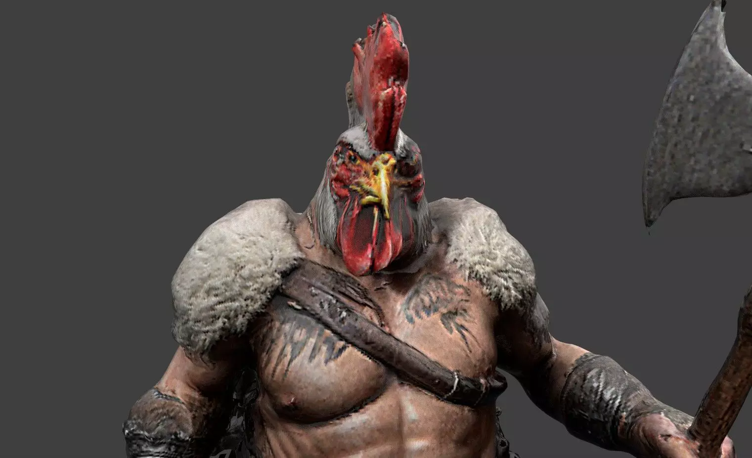 Animal Warrior Pack 4 Low-poly 3D model_30