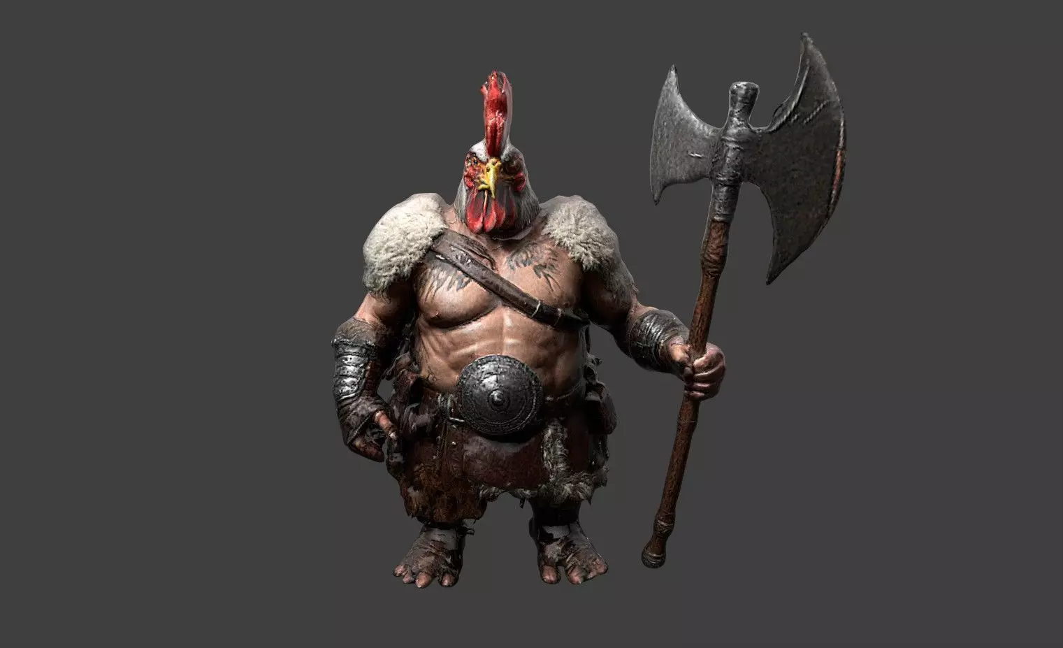 Animal Warrior Pack 4 Low-poly 3D model_2
