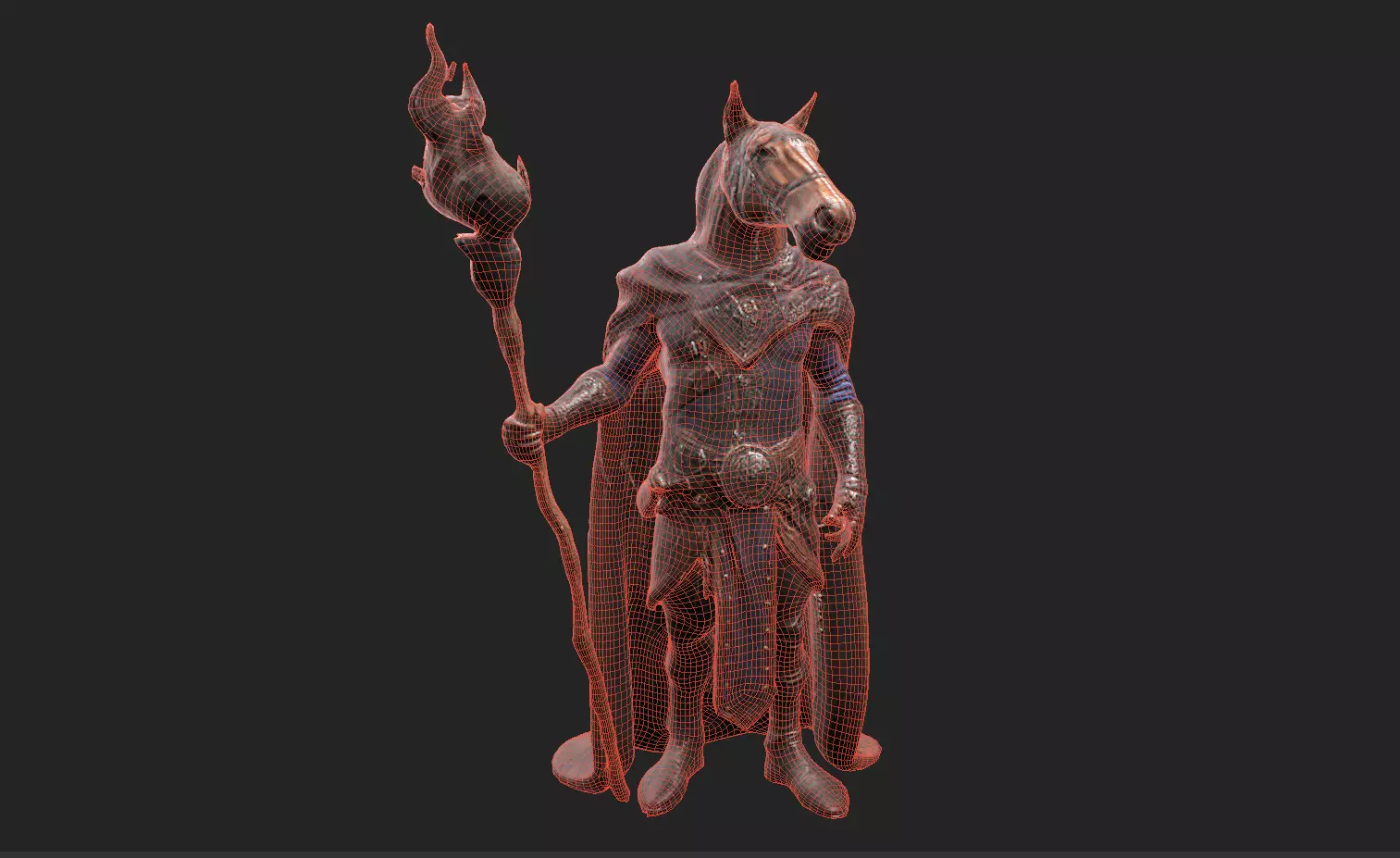 Animal Warrior Pack 4 Low-poly 3D model_38