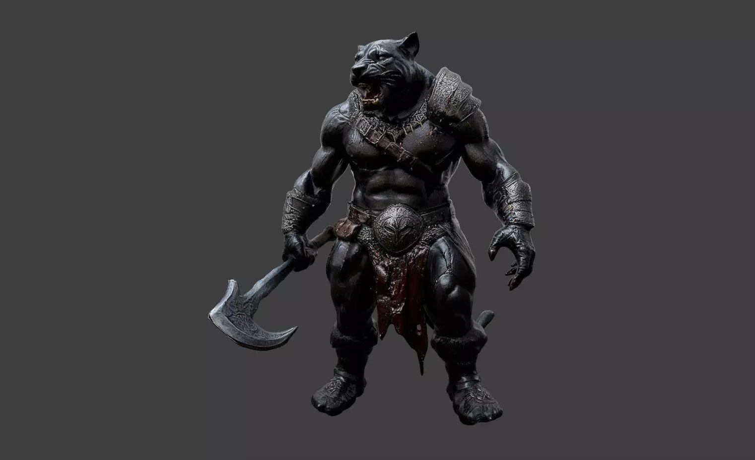 Animal Warrior Pack 4 Low-poly 3D model_6