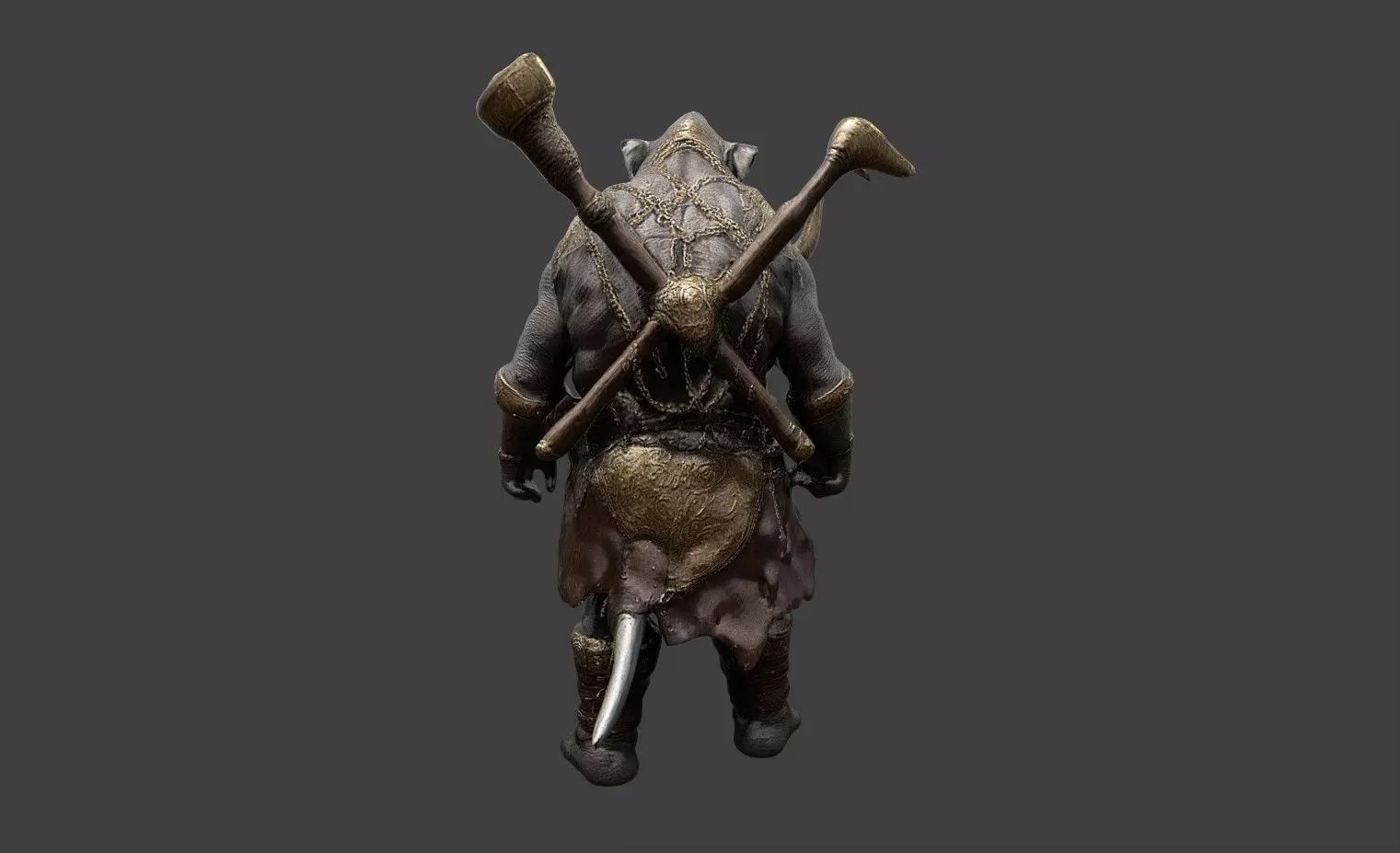 Animal Warrior Pack 4 Low-poly 3D model_44