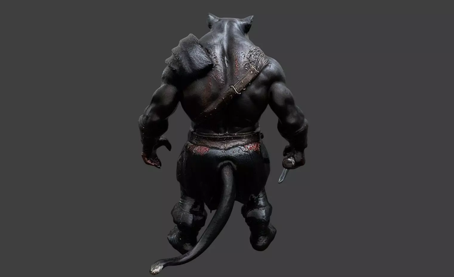 Animal Warrior Pack 4 Low-poly 3D model_27