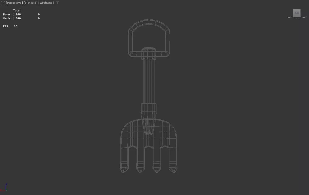 Stylized Low-Poly Rake Low-poly 3D model_15