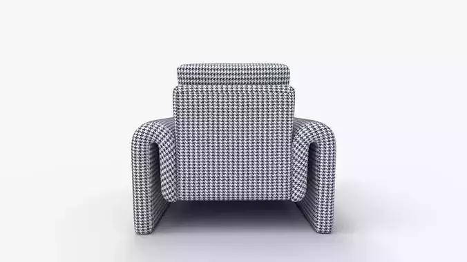 Leo Accent Chair 3D model 4