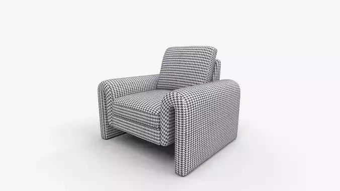 Leo Accent Chair 3D model 7