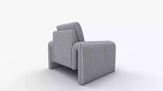 Leo Accent Chair 3D model 3