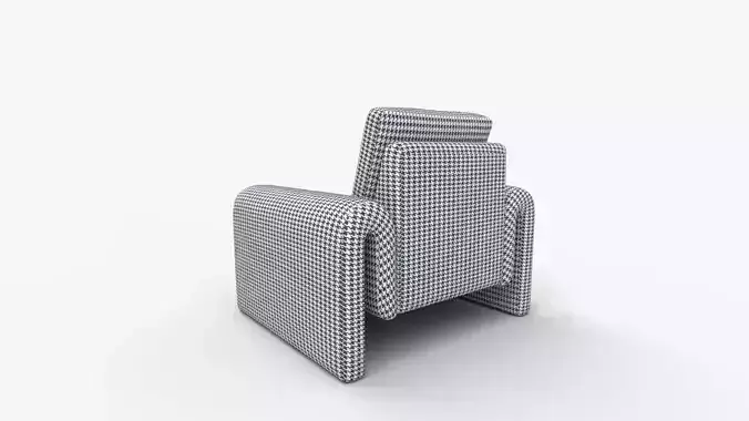 Leo Accent Chair 3D model 5