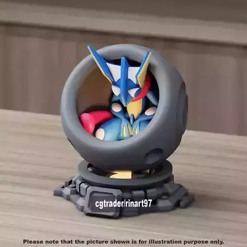 Greninja healing machine pods 3D print model